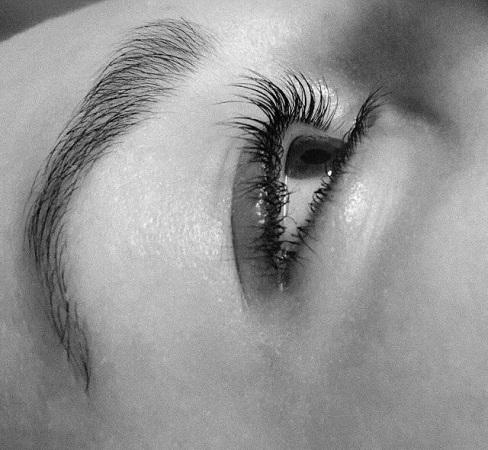 Wimpernwelle nach der Behandlung